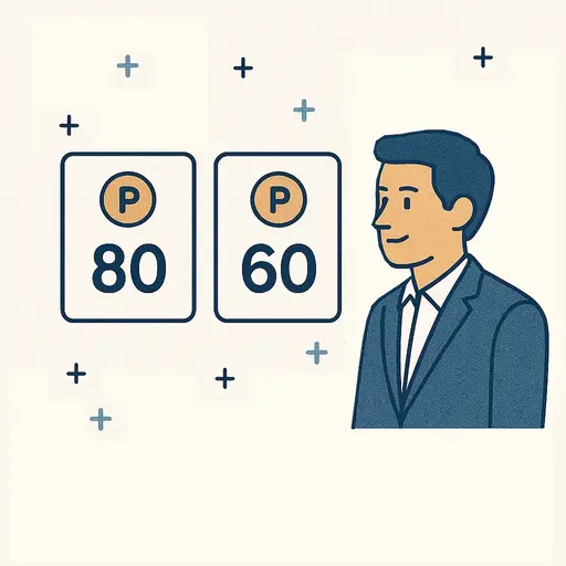 two cards with a bid on them